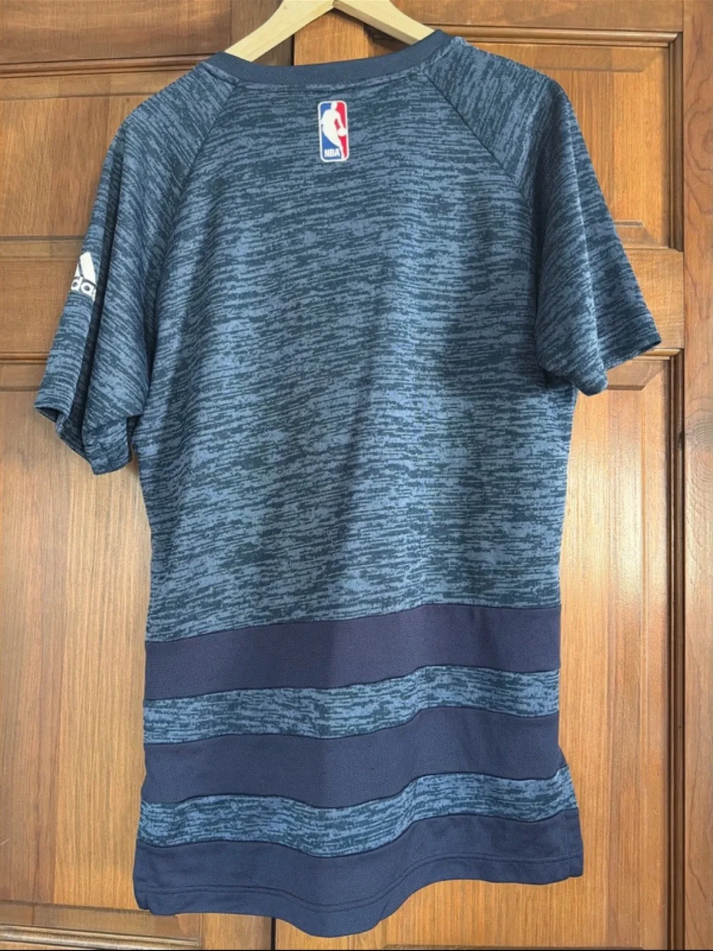 adidas Navy Heathered Pelicans Short Sleeve Tee